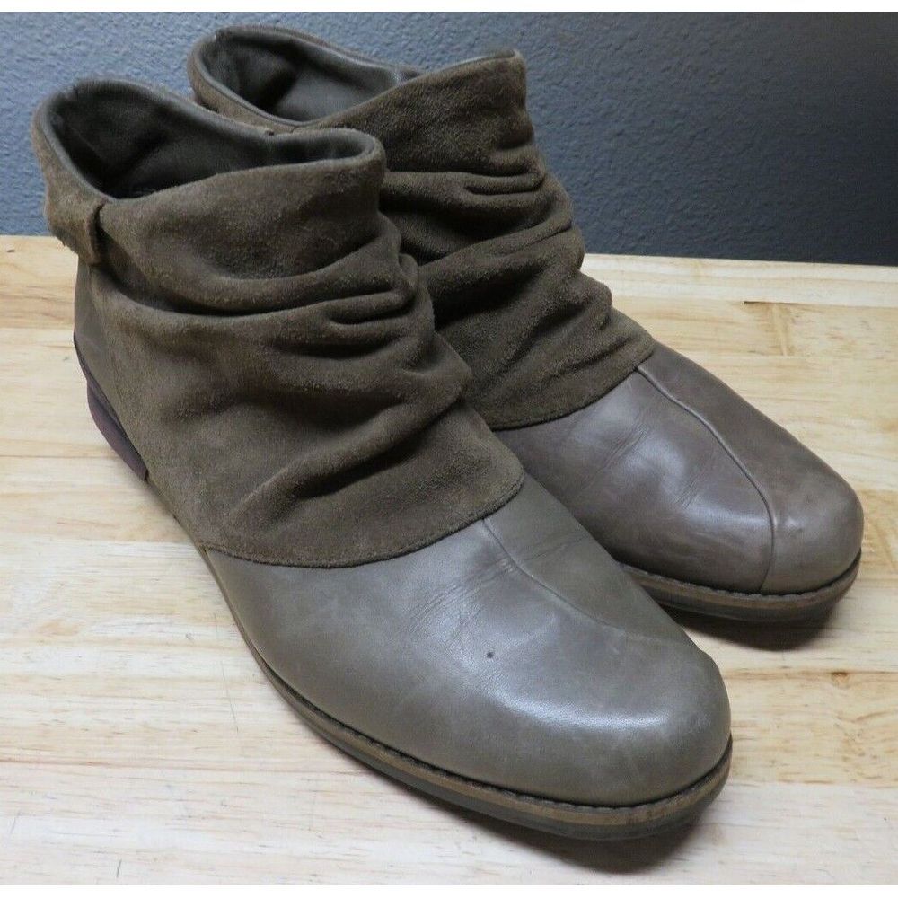Womens Patagonia Addie Ruffle Peat Brown Ankle Boots Size 8.5 757777 Gorpcore